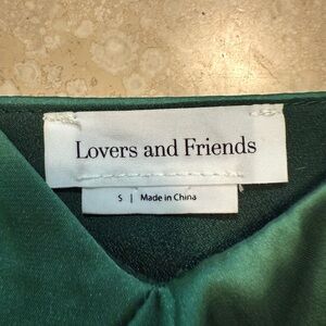 Lovers + Friends Green Tank Top